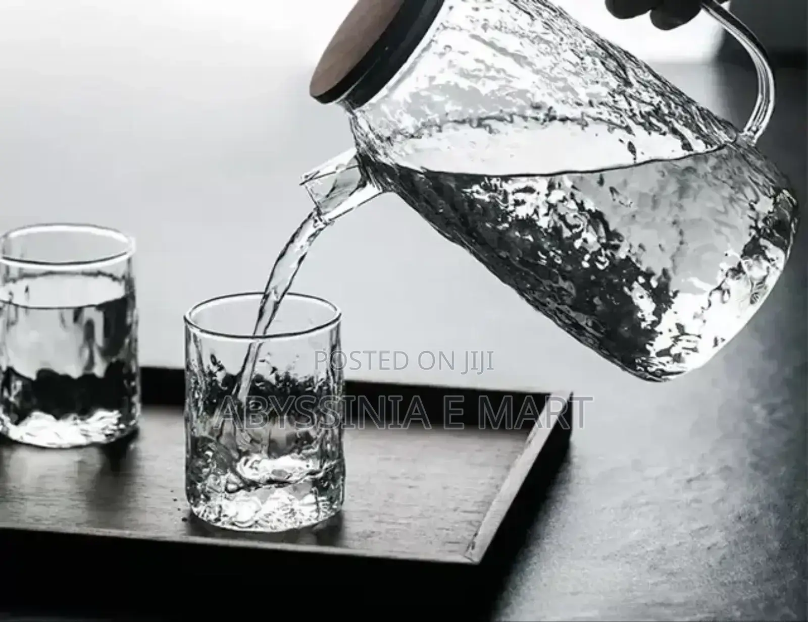 አንድ ማራኪ ጆግና 6 መጠጫ ብርጭቆዎች Deli Glass Ware Set