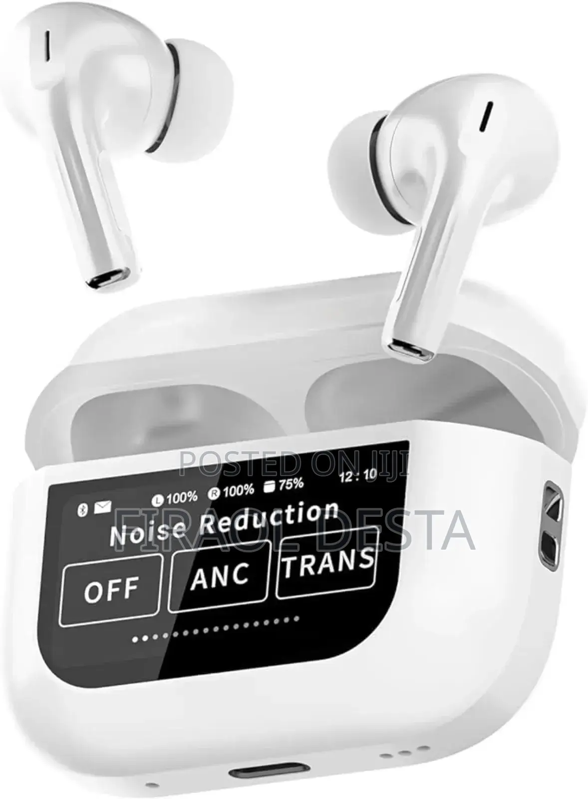 ANC/ENC Touch Display Noise Cancelling Earbuds