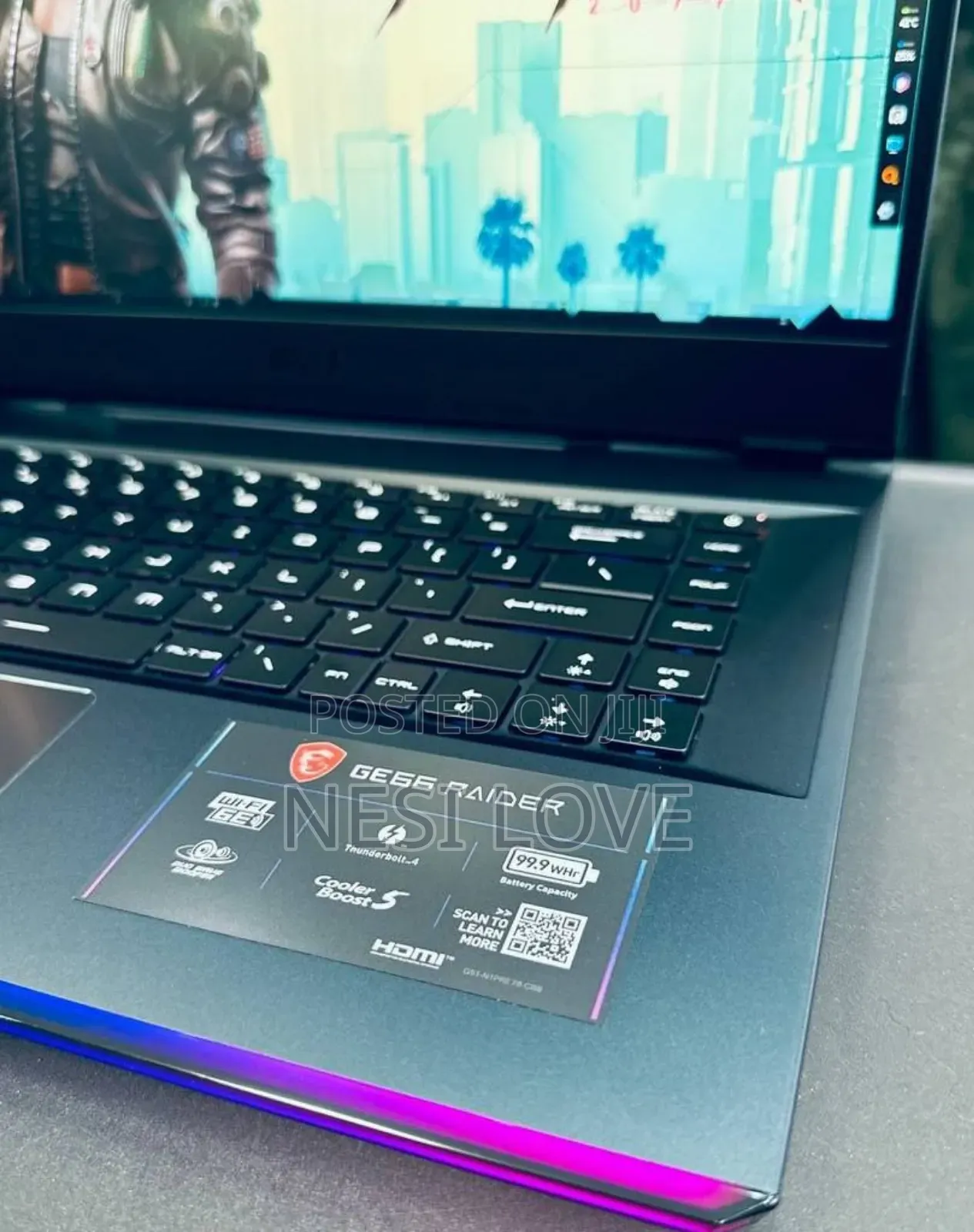 New Laptop MSI Raider GE76 12UGS 16GB Intel Core I7 SSD 1T