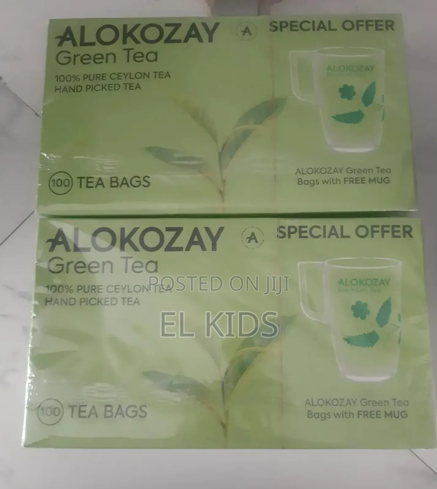 Green Tea 100pcs With Free Mug