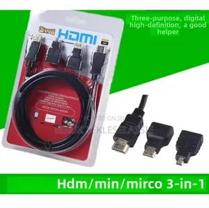 Photo - HDMI Cable 3 in 1 HDMI Micro, Mini Adapter 1.5 M Full HD