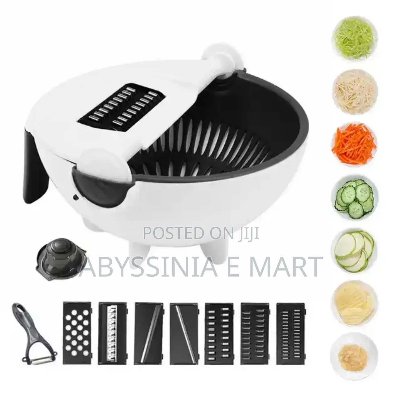 ለተለያዪ አትክልቶች Multifunctional Wet Basket Vegetable Cutter