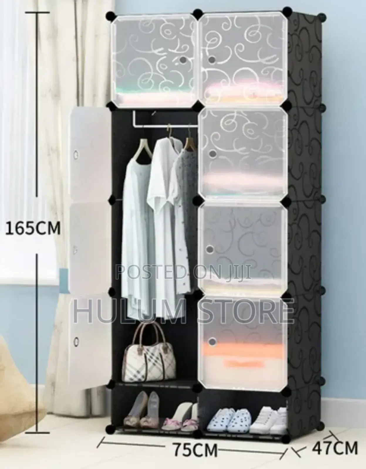 Storage Wardrobe Plastic +Metal