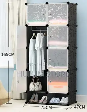 Storage Wardrobe Plastic +Metal