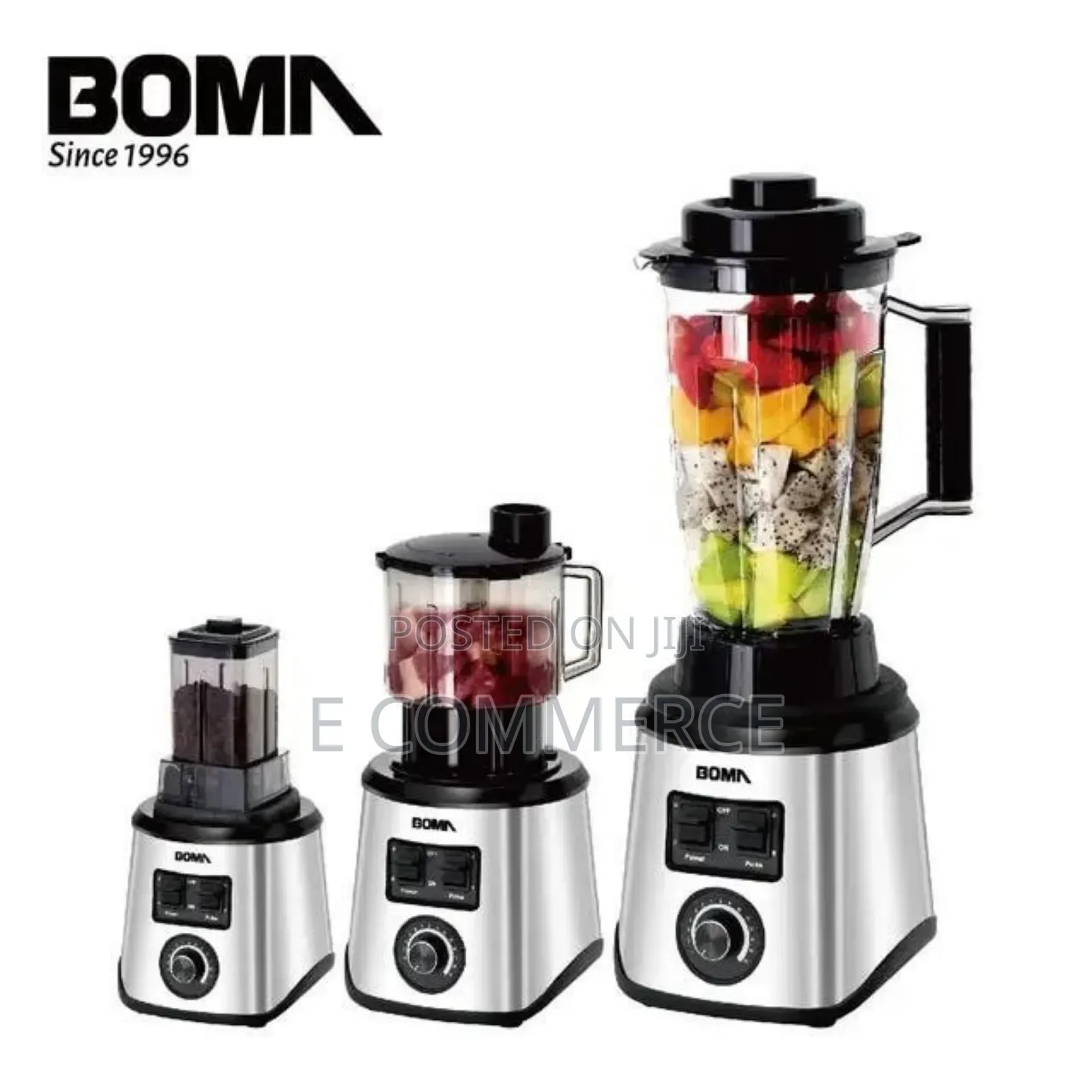 BOMA 3 in 1ELECTRC BLENDER ኦሪጅናል ጁሰር/መፍጪያ