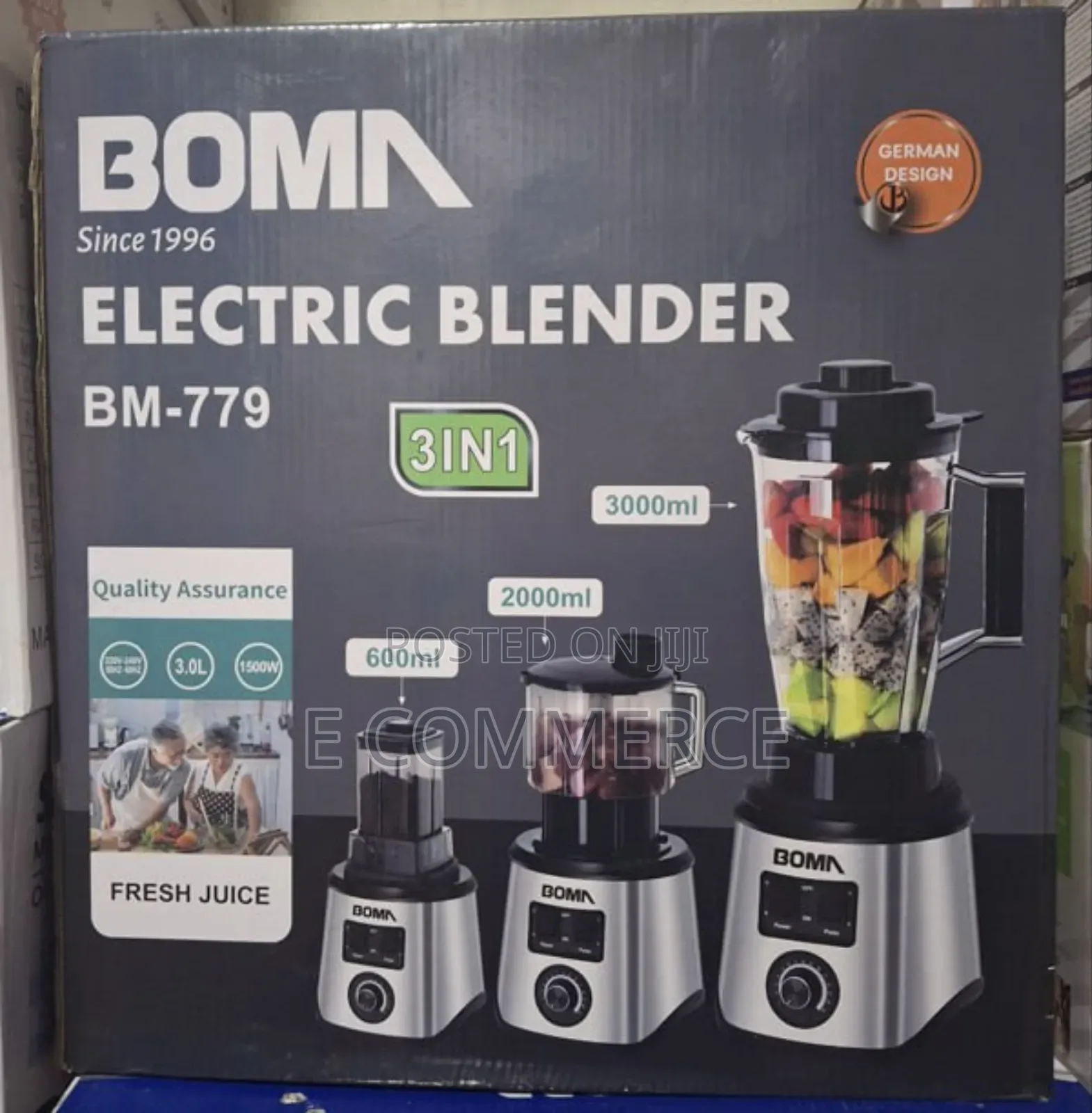 BOMA 3 in 1ELECTRC BLENDER ኦሪጅናል ጁሰር/መፍጪያ