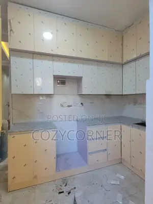 Multi Coloured Kitchen Cabinet Priced Per Square Meter. ኪችን በካሬ