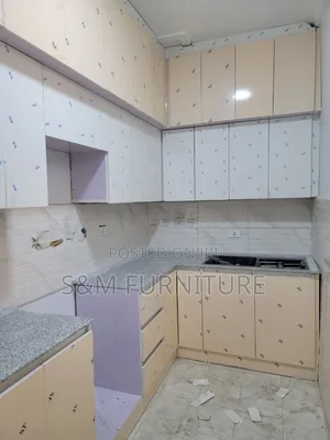 Multi Coloured Kitchen Cabinet Priced Per Square Meter.