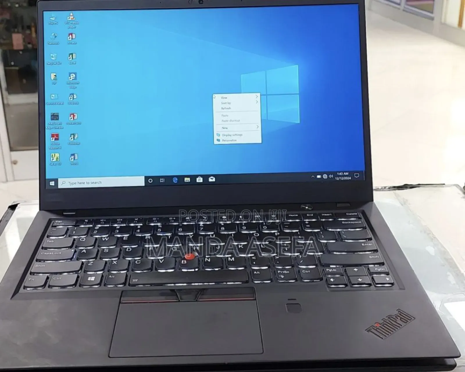 New Laptop Lenovo ThinkPad X1 Carbon 8GB Intel Core I5 SSD 512GB