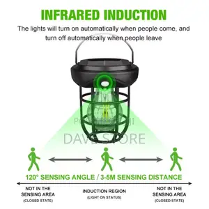 1pc Solar Powered Outdoor Camping Lamp