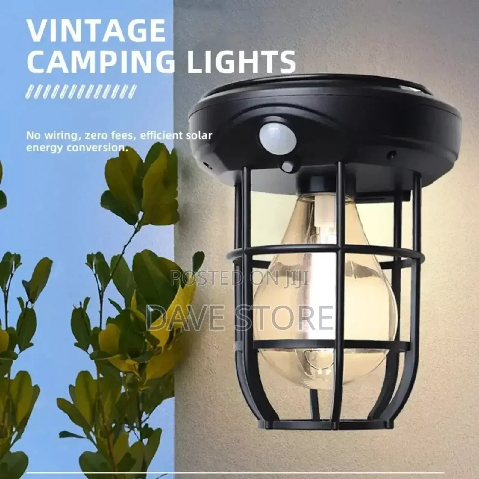 1pc Solar Powered Outdoor Camping Lamp