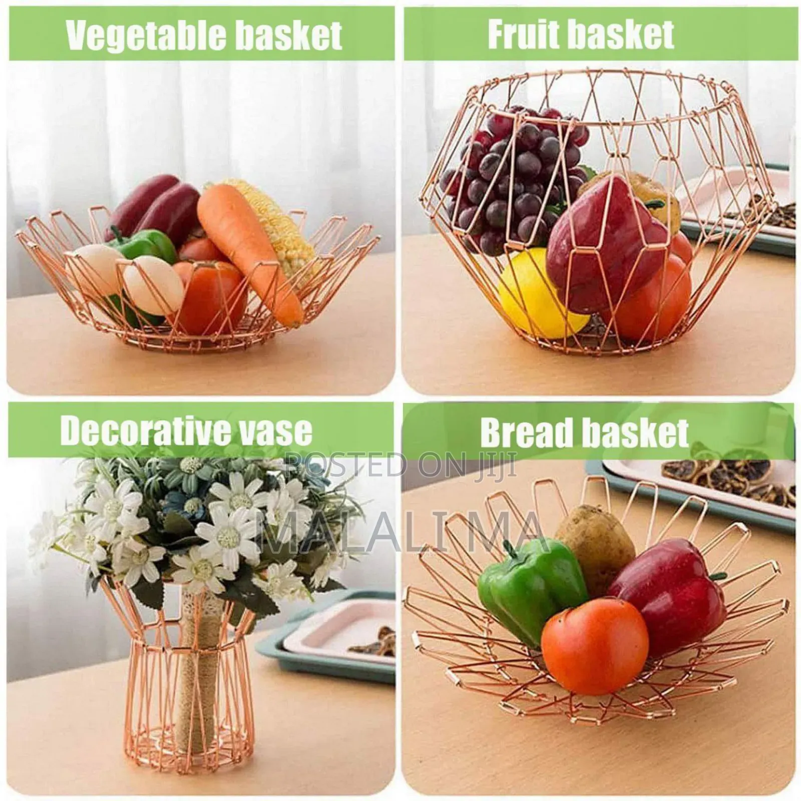 Multipurpose Folding Fruit Vegetables Basket