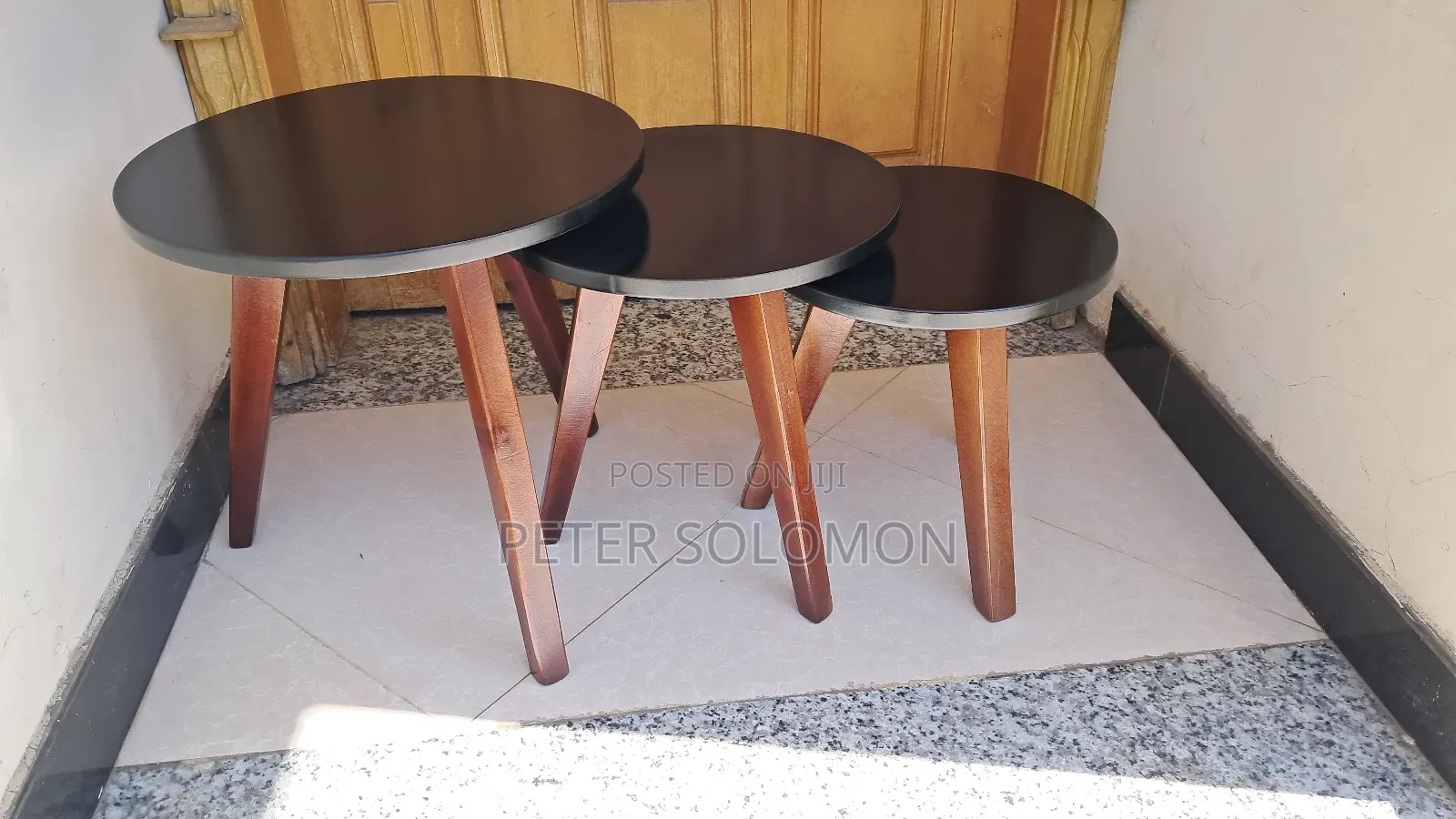 Coffee Table With Black, Grey, White Color