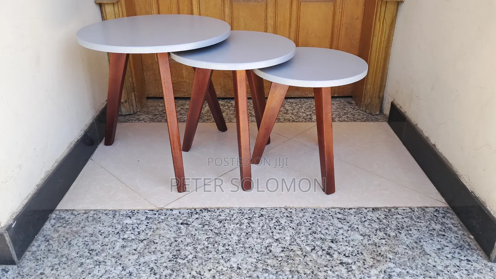 Coffee Table With Black, Grey, White Color