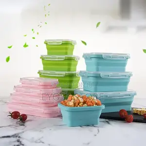 4pcs Foldable Silicone Fresh Keeping Box