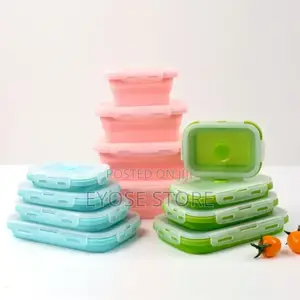 4pcs Foldable Silicone Fresh Keeping Box