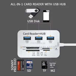 7-in-1 Usb Hub Usb 3.0 Card Reader