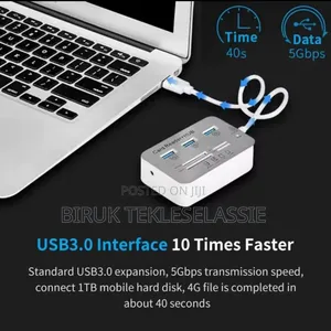 7-in-1 Usb Hub Usb 3.0 Card Reader
