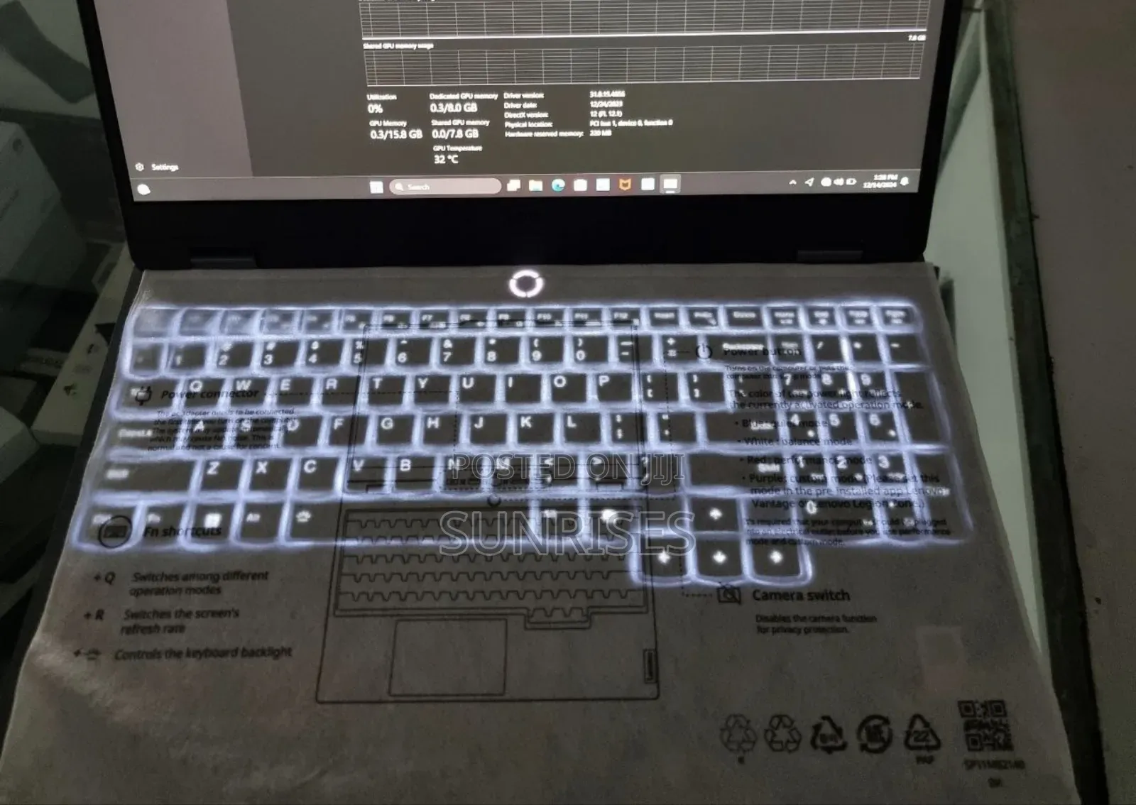 New Laptop Lenovo LOQ 15IRH8 8GB AMD Ryzen 7 SSD 512GB