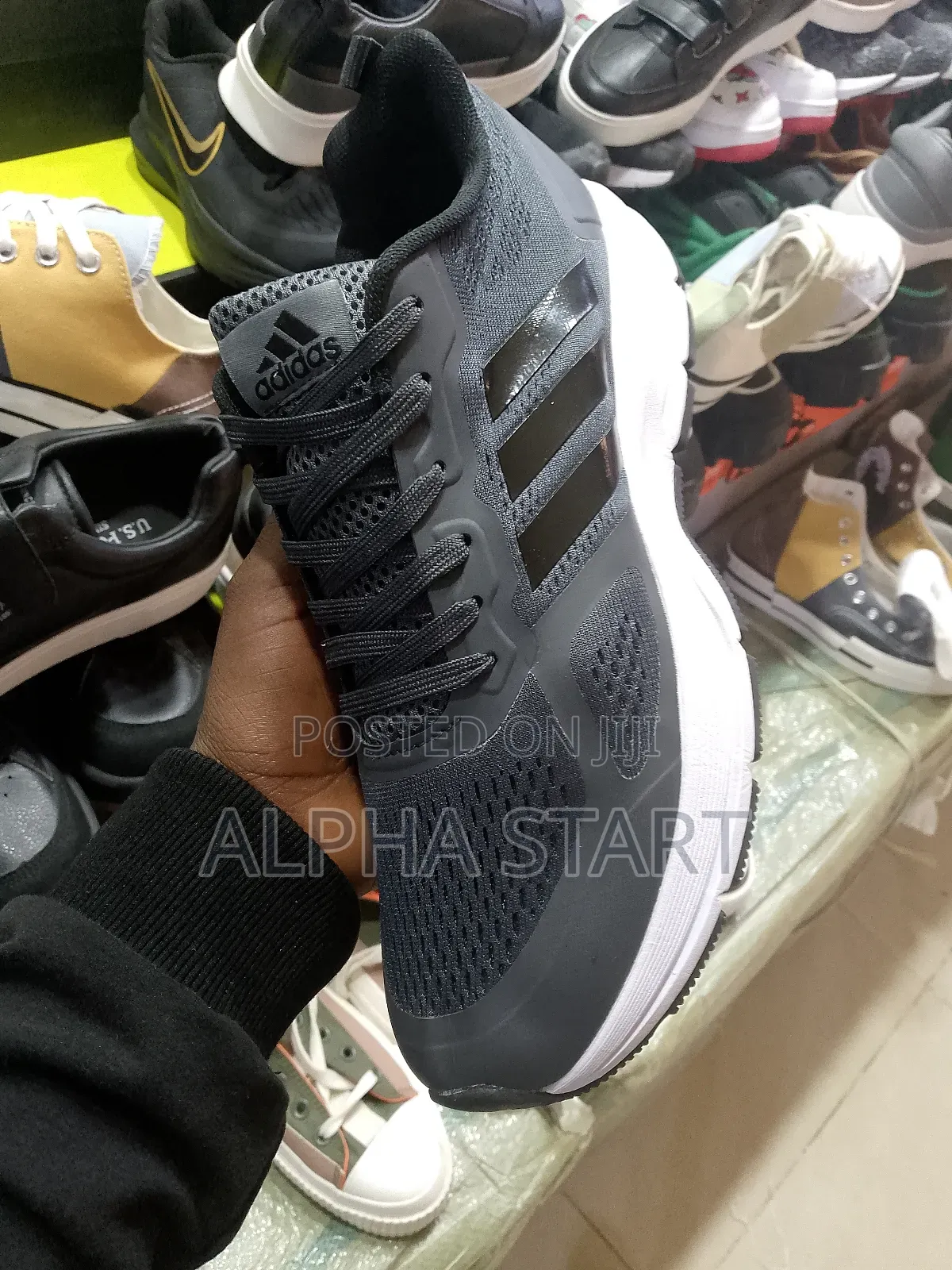 Adidas Black Sneakers Master Quality Shoes for Runs