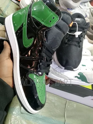 Photo - Air Jordan 1 Black Green Master Quality Shoes for You