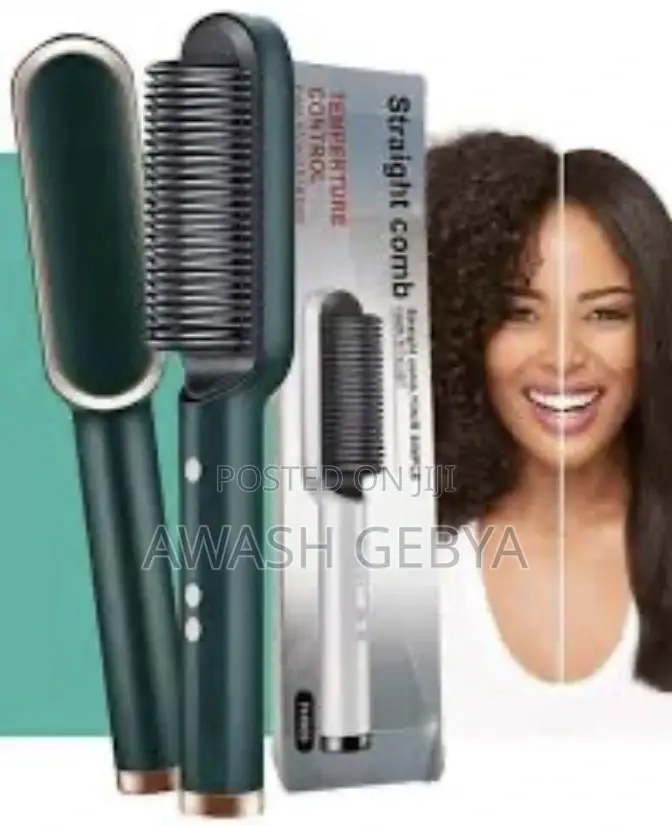 Heated Ceramic Hair Straightener Brush