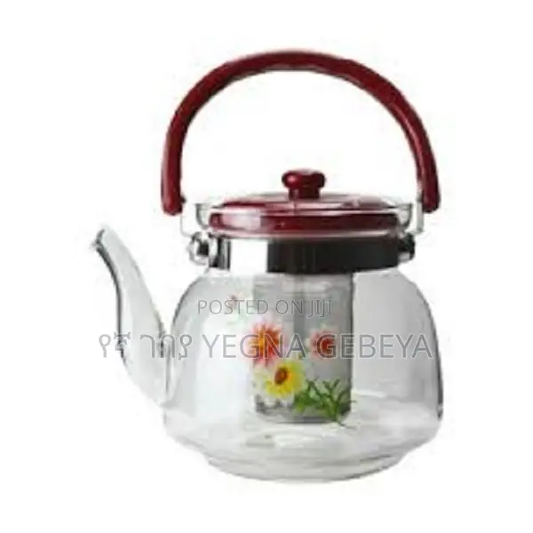 Glass Heat Resistant Teapot for Coffee
