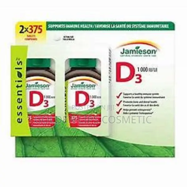 Original Jamieson Vitamin D3 1000IU (2 X 375 Tab) 750 Count