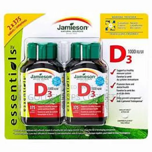 Original Jamieson Vitamin D3 1000IU (2 X 375 Tab) 750 Count