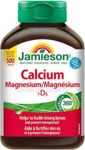 Jamieson Calcium Magnesium With Vitamin D3, 500 Caplets