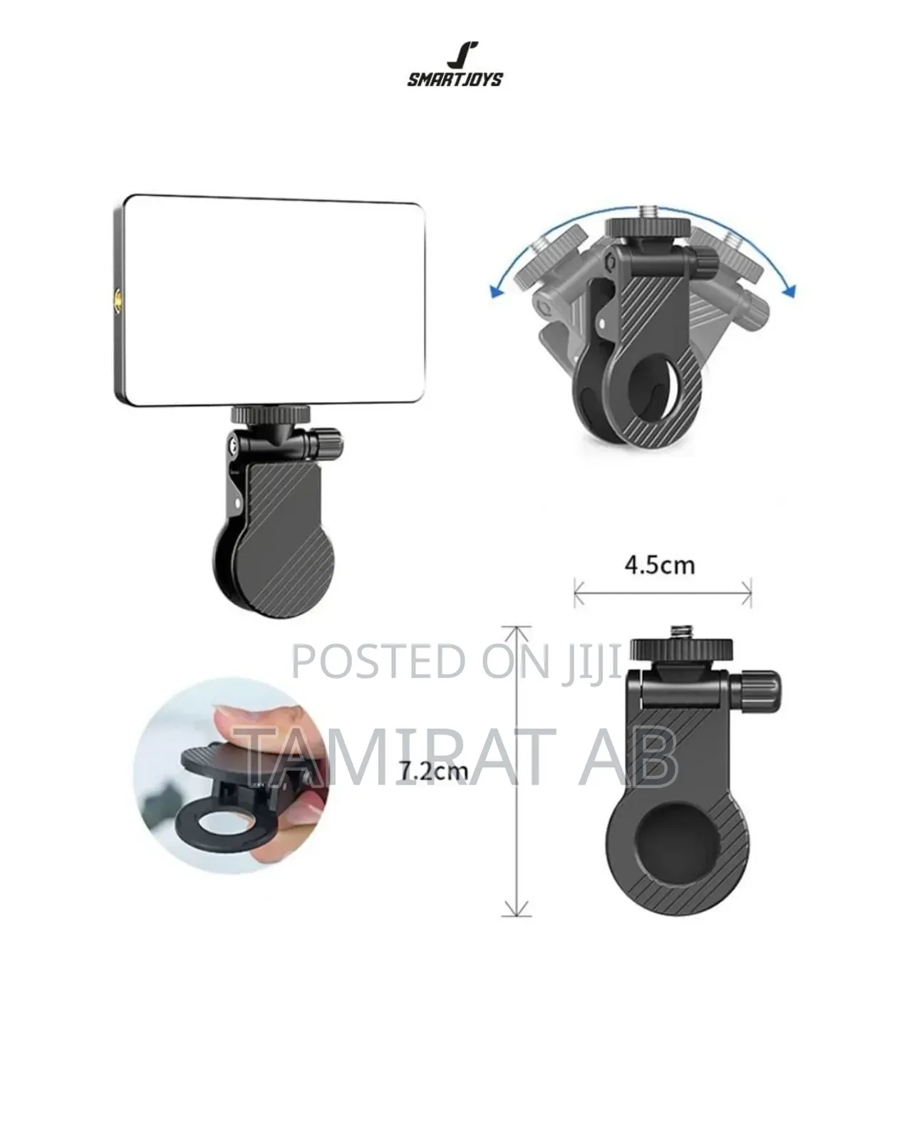 M12 LED Rechargeable Tricolor Square Photography Video Light