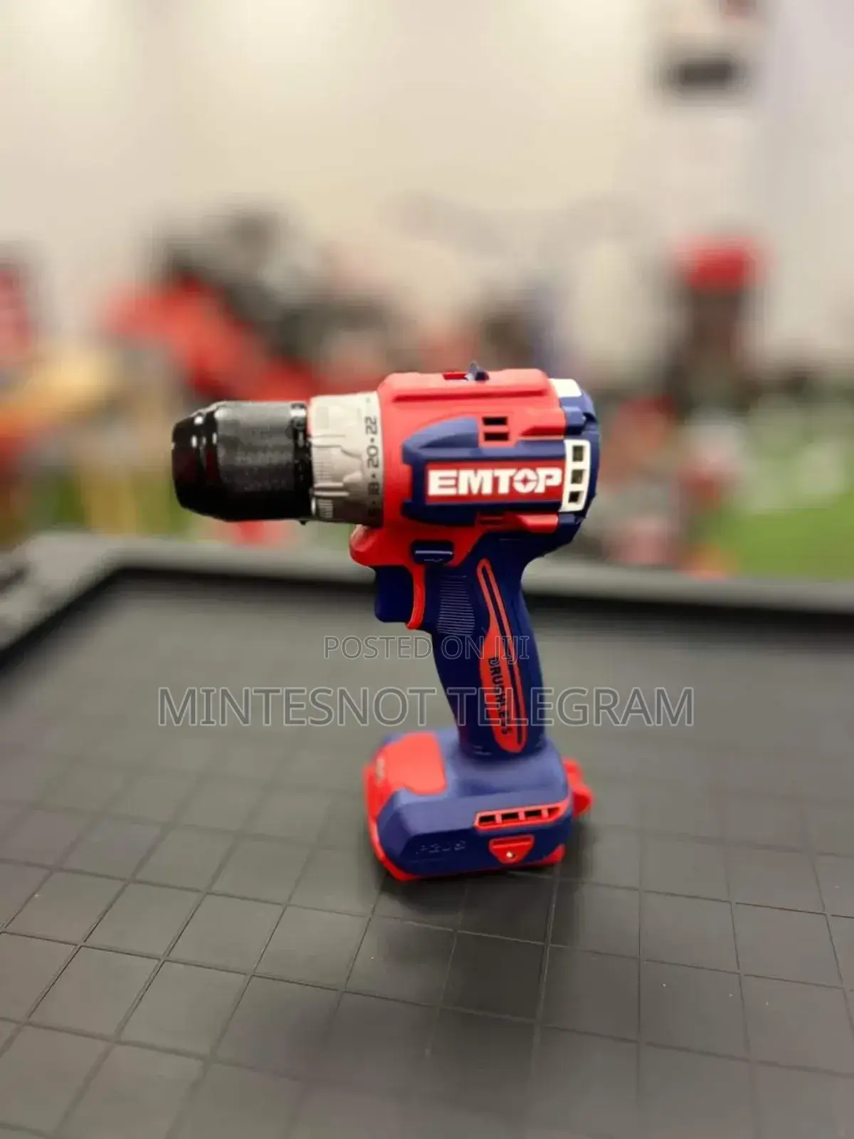 Burashless Drill 20v 4ah EMTOP Rechargeable Drill