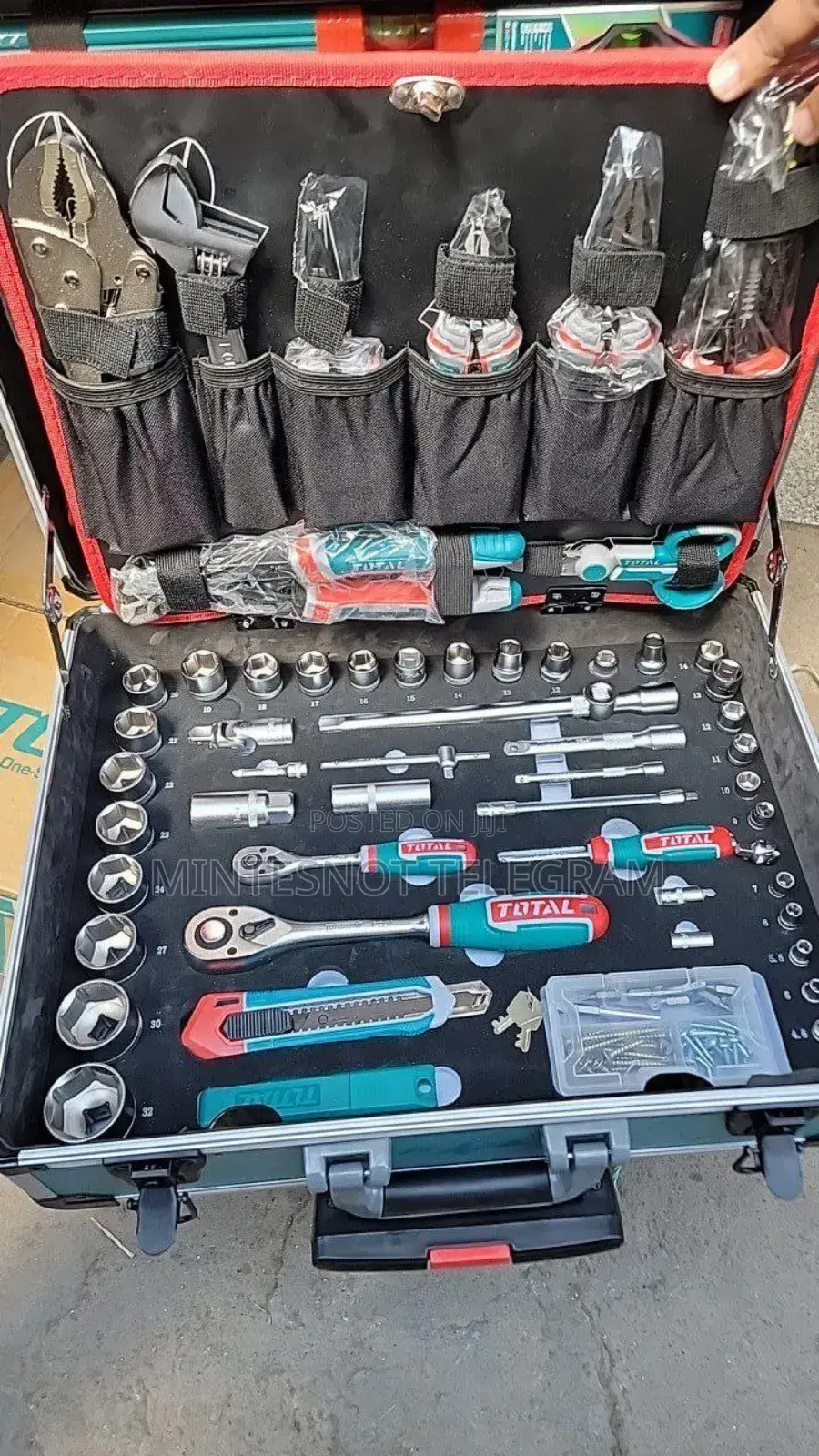 Total 147 Pieces Toolset 147pcs Hand Tools Socket Set Wrench