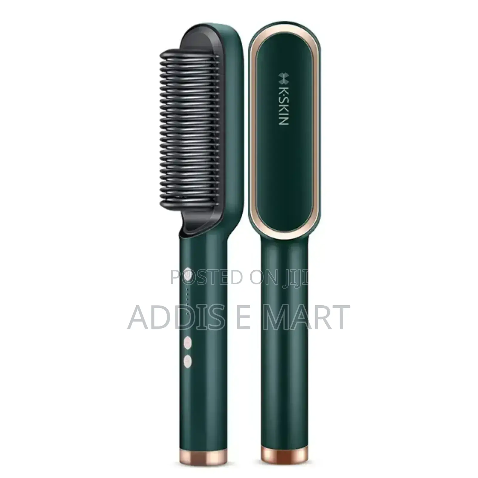 ፀጉር የማይጎዳ አስተማማኝ Heated Ceramic Hair Straightener Brush