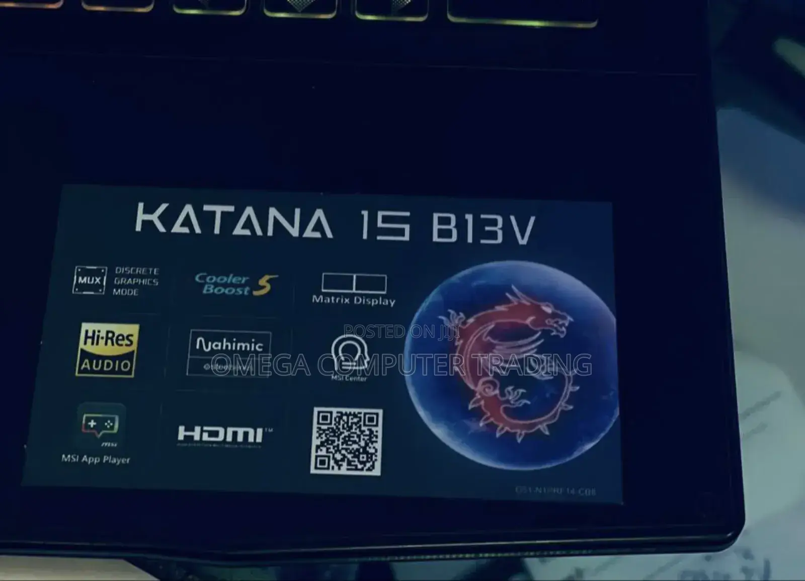 New Laptop MSI Katana GF66 16GB Intel Core i7 SSD 1T