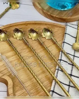  6pcs ማንኪያም ስትሮም የሚሆን