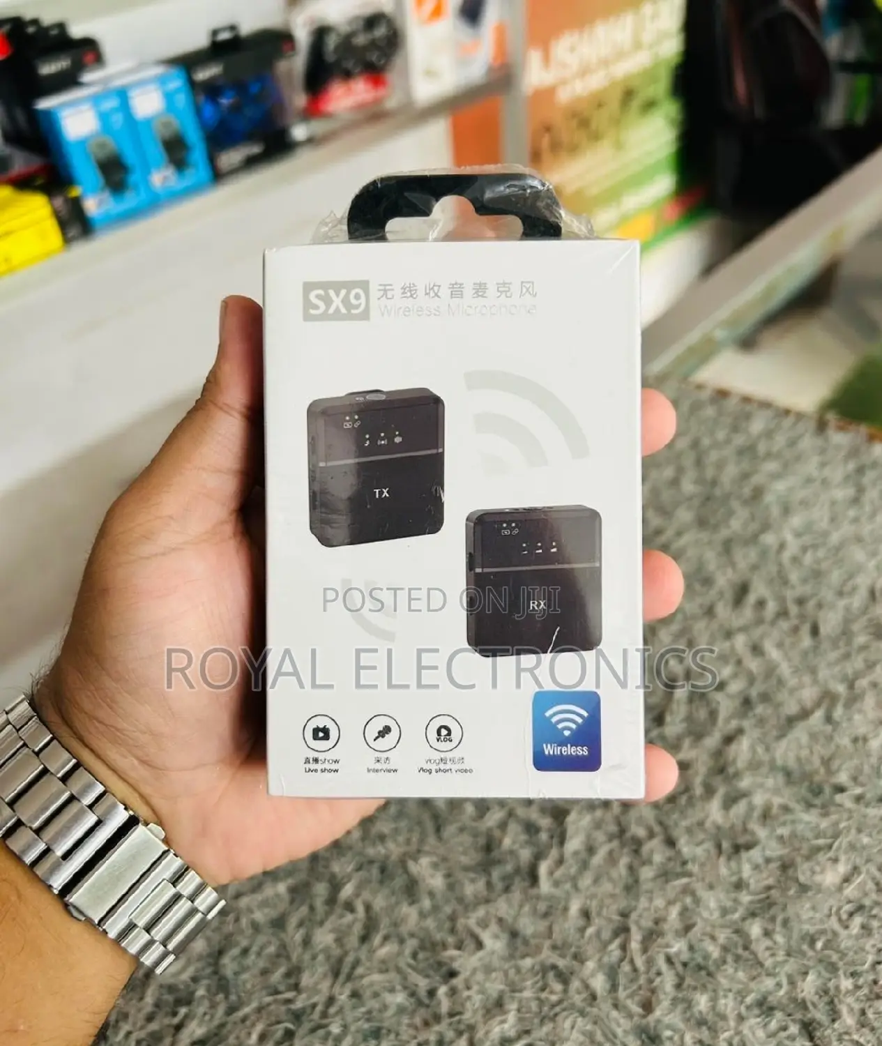 Original SX9 Professional Wireless Mic for Phones Cameras