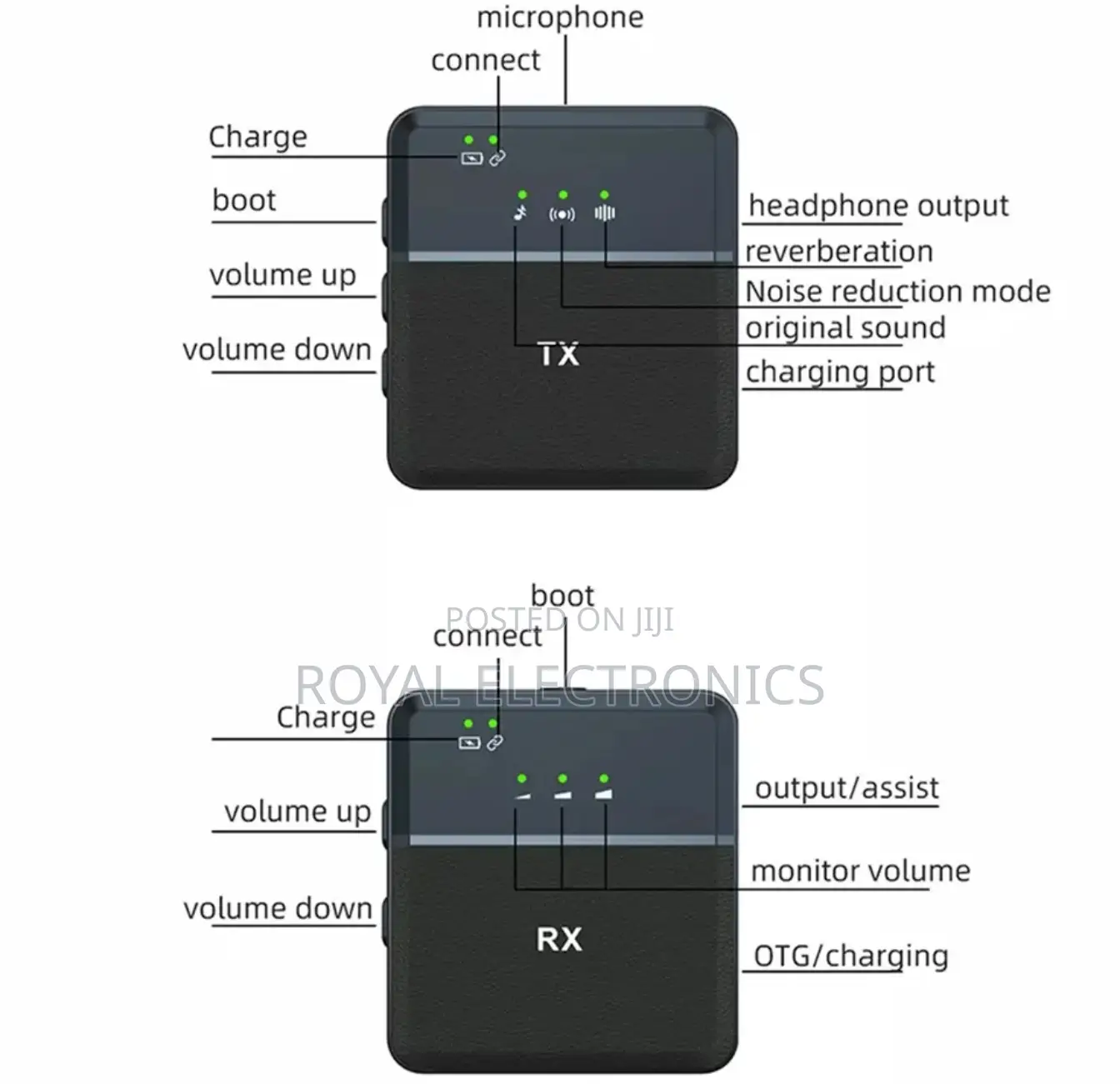 Original SX9 Smart Noise Reduction Clip on Microphone