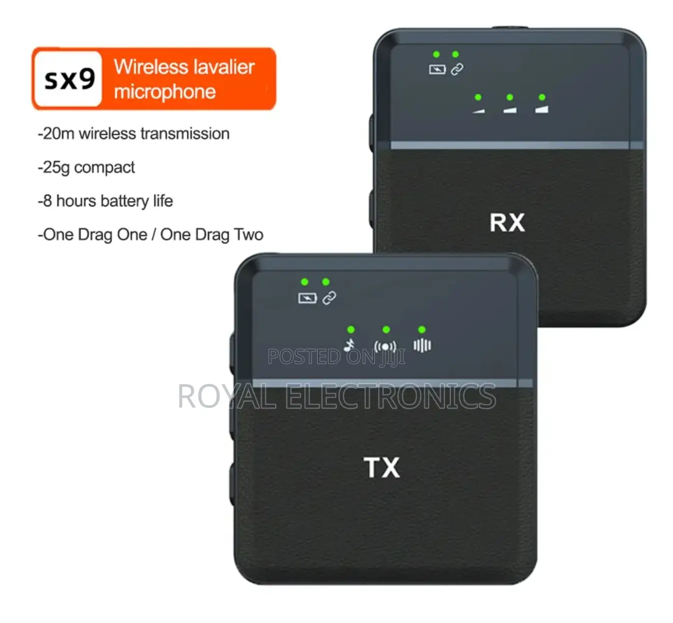 Original SX9 Smart Noise Reduction Clip on Microphone