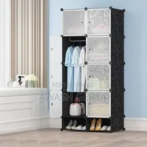 Storage Wardrobe Plastic +Metal