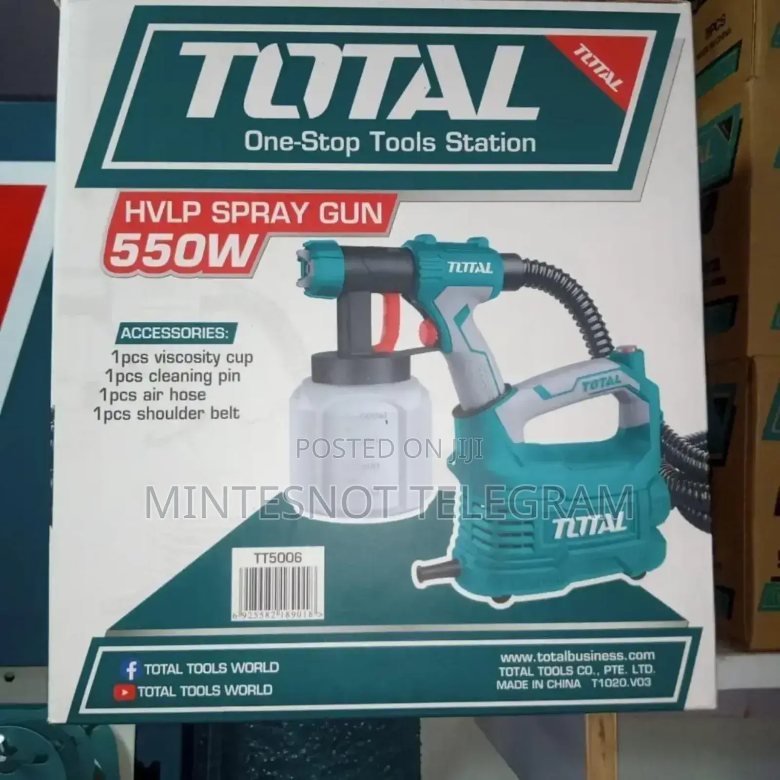 ቀለም መቀቢያ Total Spray Gun Compressor