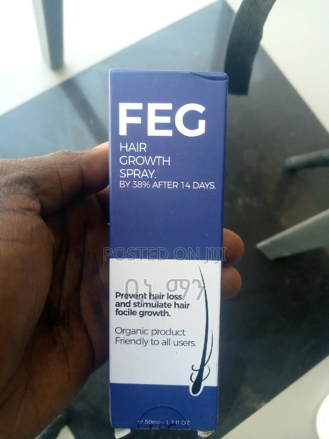 Original Feg Hair Regrow Organic Hair Spray Oil.