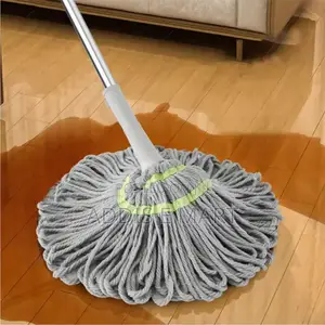 በራሱ ይጨምቃል ከእጅ ንኪኪ ነፃ Telescopic Stainless Steel Majic Mop