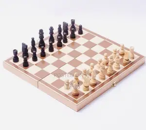 Photo - 33cm Wooden Chess