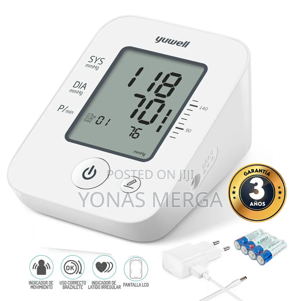 Electronic Blood Pressure Monitor(Yuell)Bp Apparatus食የደም ማሽን
