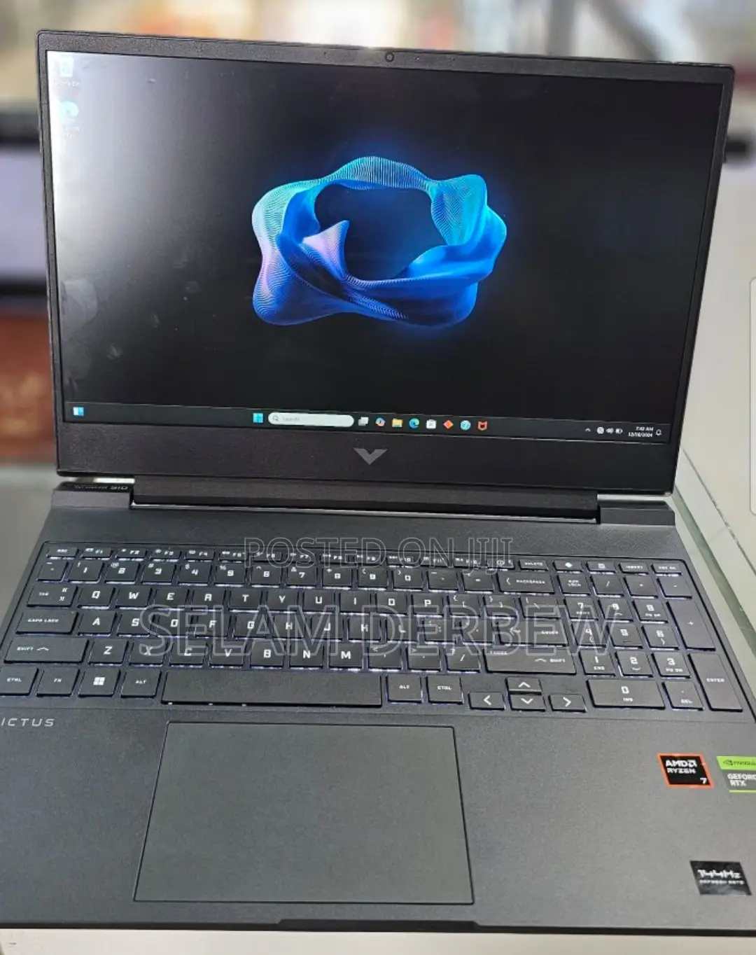 New Laptop HP Victus 16 16GB AMD Ryzen 7 SSD 1T