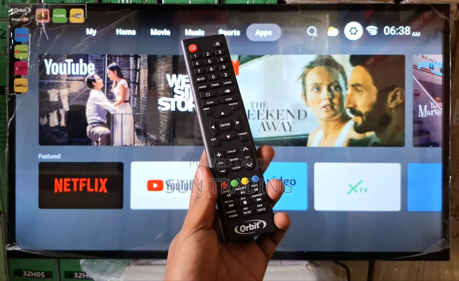 Orbit 43" Smart Double Glass Television | Android 14