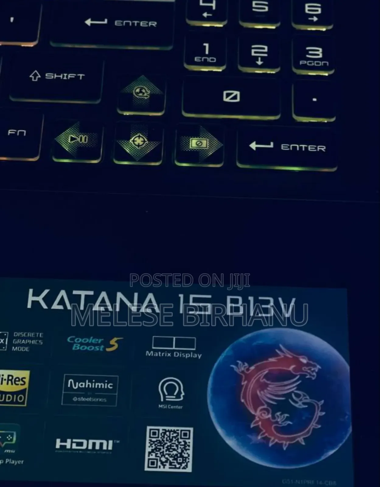 New Laptop MSI Katana 15 16GB Intel Core I7 SSD 1T