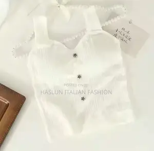 Photo - Casual White Top With Star Buttons