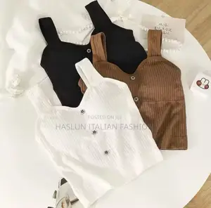 Casual White Top With Star Buttons